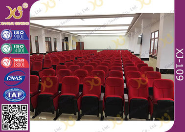 China Duurzaam Rood Uiteinde op van het Polypropyleenfram van Auditoriumstoelen het Comfortpu Gevormde Spons leverancier