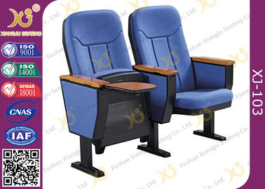 China Vouwbare Plastic Auditoriumstoelen met het Schrijven van raad/conferentiezaalplaatsing leverancier