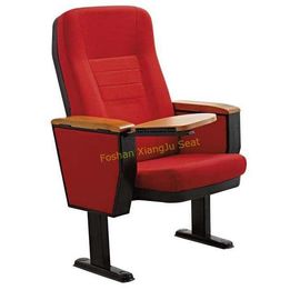 China Rode het Auditoriumstoelen van de Stoffen Houten Armsteun met Blocnote 5 Jaar Garantie leverancier
