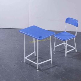 China Fixed height HDPE Standard Middle School Metal Desk and Chair Set leverancier
