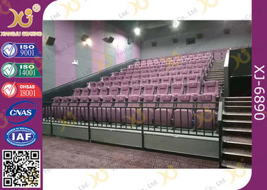 China Stoffendekking die Home Theater-Zetels met het Schommelen van Achteramfitheaterstoel vouwt leverancier
