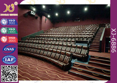China Vip de Plaatsing van het Huistheater zit Echte Leer Vaste Filmzetels voor leverancier