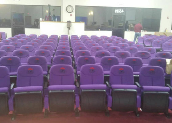 China Blauw die de Stoelen van de het Auditoriumkerk van Hall Seats Small Back van het Lezingstheater voor Verkoop vouwen leverancier