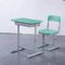 Mint Green HDPE Iron Aluminum School Student Study Desk and Chair leverancier