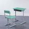 Mint Green HDPE Iron Aluminum School Student Study Desk and Chair leverancier