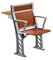Het Klaslokaalmeubilair van de kersenhout Bewapende Universiteit/Studentenstoel met Vast Lijstbureau leverancier