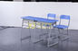 Bureau en de Stoel van de metaal het Materiële Dubbele die Student voor Lage schoolklaslokaal wordt geplaatst leverancier