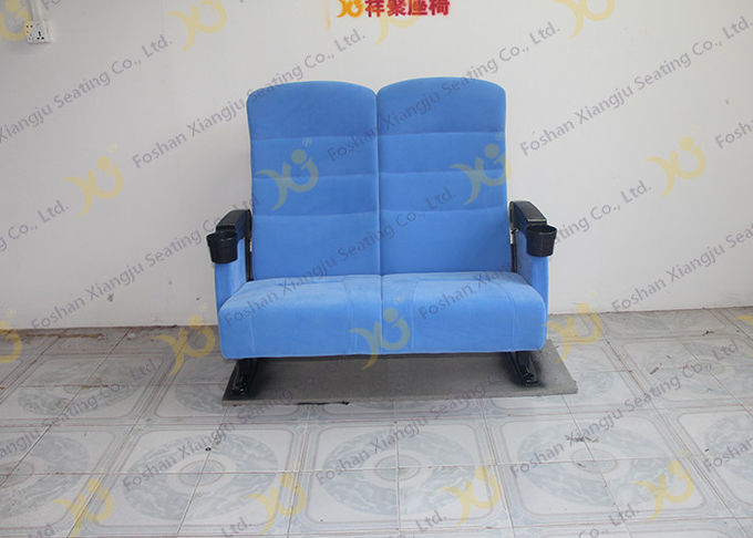 Dubbel Seat Twee Seater-de Plaatsingsstoelen van het Bioskooptheater met Plastic Dekking voor Paar